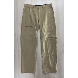 PATAGONIA men’s convertible outdoors hiking travel pants shorts L tan khaki